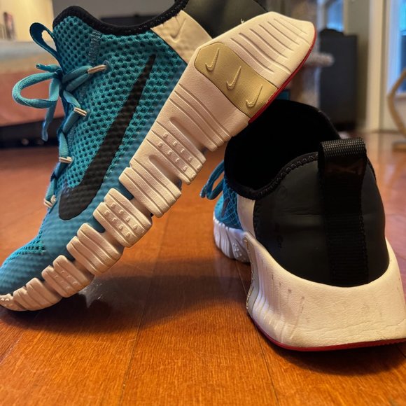 Nike Free Metcon 3 | Light Blue Fury / Black / White | CJ0861-410 | 10.5(m) - Picture 2 of 10